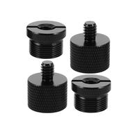 Beaupretty 4 Pezzi Adattatore Filo Metallico Boccola Del Filo Microfono Gear Di Registrazione Audio Supporto Per Microfono Black