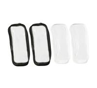 Beaupretty 4 pezzi Astucci Trasparenti PVC Impermeabili Portapenne e Cosmetici Portatile Organizer per Cancelleria e Make Up e Capiente con Zip Scorrevole Adatto Viaggi e