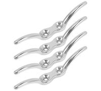 Beaupretty 4 Pezzi Bitta Ormeggio Resistente Acciaio Barca Inox per 316 alla Ruggine, Facile da Installare, Accessorio Fissaggio Corda Imbarcazioni, per Uso Marittimo