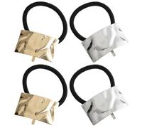Beaupretty 4 pezzi Elastici Metallici per con Eccellente Elasticità Fermacoda in Metallo e Oro Accessori Confortevoli e Resistenti per Tutti i Tipi