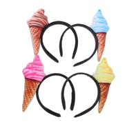 Beaupretty 4 Pezzi Fascia Per Gelato Cappelli Per Feste Da Tè Cappello Per Feste Fascia Per Cibo Fascia Per Costume Forniture Per Ghiaccio Fasce Per Cappello Di Carnevale Fasce Per