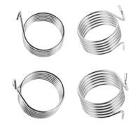Beaupretty 4 Pezzi Molla di Controllo Acceleratore a Estensione con Ganci, Molla di Tensione per Motore a Combustione Micro Tiller e Micro Tiller Diesel, 1,14x1 Pollici, Argento, Zincata,