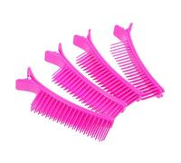 Beaupretty 4 Pezzi Per Di Partizione Clip Del Salone a Scatto Fermagli Per Per Lo Styling Fermagli Per Da Donna Violet Plastica