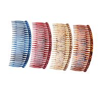 Beaupretty 4 Pezzi Pettini Resinati Antiscivolo per Accessori per Acconciature e Decorazioni Sposa Clip Resistenti in Resina per Fissare Tiara e per Feste e Matrimoni Colori