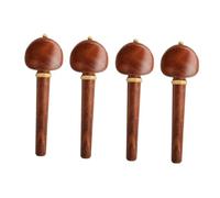 Beaupretty 4 pezzi Piroli per Violoncello in Legno Massello di Densità Manico Spesso Accessori per Accordatura Precisa e Miglioramento del Suono Finitura Vintage