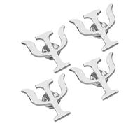 Beaupretty 4 Pezzi spille da donna Pin per giacche spilla per zaino Bitta di gioielli accessori per abiti da uomo Accessorio del vestito Silver