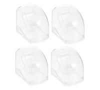 Beaupretty 4 pezzi Trasparenti per Orologi in Plastica Rigida Custodia Compatta e Portatile per Conservazione e Esposizione Design Classico e Resistente per Casa e Viaggio