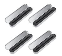 Beaupretty 4 Pz Scatola di portapenne portamatite portapenna scatole metallo astuccio per penne in scatole di gioielli cestino cubo custodia protettiva per penna in metallo Silver