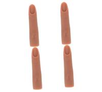 Beaupretty 4 Pz Stampo Per in Silicone Per Nail Art Dita Finte Dito Manichino Per Unghie Acriliche Unghia Finta Pratica Dito Pratica Unghia Dito Per Esercitarsi in Acrilico Gel Di Silice