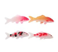 Beaupretty 4 Realistic Artificial Goldfish Models For Aquarium Fairy Garden Dollhouse Decor Compact Craftsmanship No Maintenance Needed