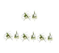 Beaupretty 4 Set Corsaggio e Boutonniere Artificiale per Matrimonio Combinazione Decorazioni per Sposi e Testimoni Simulazione Design e per Cerimonie e