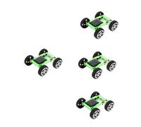 Beaupretty 4 Set Kit Solare per Montaggio Auto Solare Educativo Progetto Scientifico Interattivo per Studenti Miglioramento Abilità Manuali Te Verde