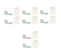 Beaupretty 4 Set Marrone Spazzolino Da Denti Spillo A Forma Di Dente Pulito Back Perno Per Zaini Badge Pin Dentali Perni Spille Carine Per L'estetica Degli Zaini Lega 4 Pezzi*4