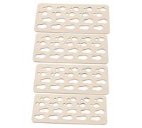 Beaupretty 4 Stencil Impronte Natalizie Riutilizzabili per Pittura su Legno Muro e Finestra Decorazioni Creative per e Pavimenti Stencil Mini DIY Natale Santa Boots e Fiocchi