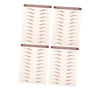 Beaupretty 4fogli Adesivi Per Sopracciglia Impermeabili Di Sopracciglia Fittizie Naturali Trasferimenti Facili Da Applicare Design Realistico Per Donne e Ragazze