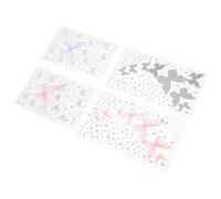 Beaupretty 4fogli Gemme Autoadesive per Viso Adesivi Strass per Trucco Corpo e Unghie Cristalli per Decorazioni Viso e Feste