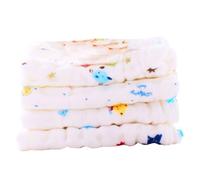 Beaupretty 4pezzi Asciugamani per Allattamento in Garza di Cotone Sei Strati Fazzoletto Asciugamani in Garza Versatili come Panno per Viso e Foulard Colore Casuale