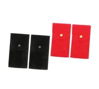 Beaupretty 4pezzi Borsa Per Orologi in Portatile Custodia Da Viaggio Per Orologi e Gioielli Design Pulsante Per Uso Esterno e Conservazione Sicura