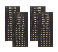 Beaupretty 4pezzi Ghiera Adesiva per Chitarra Adesivi Note per Tastiera per Esercitarsi i Principianti Etichette per Tastiera per Chitarra Elettrica e Acustica Resistente all Usura Facile