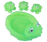 Beaupretty 4pezzi Giocattoli Da Bagno Per Ragazzo Giocattoli Squittiscono Giocattoli d Animali Dei Cartoni Animati Morbidi e Sicuri Per Divertimento Del Ragazzo