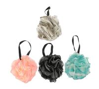 Beaupretty 4pezzi Palline Bagno Colorate Per Esfoliazione Della Sfere Pe Morbide Per Doccia e Massaggio Per Casa e Rosa