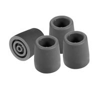 Beaupretty 4pezzi Punte Antiscivolo per Bastone da Passeggio Accessori per Stampelle Punte di Ricambio Robuste per Anziani Copribastone in Tpr Inserto in Alluminio per Camminata Sicura e Stab