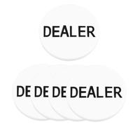 Beaupretty 5 Fiches Poker Professionali per Dealer Gettoni Bingo Multifunzionali per Contare Giochi e Scommesse Token Numerati in Liscia per Apprendimento e Gioco