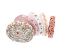 Beaupretty 5 Grosgrain per Ringraziamento Autunnale in Poliestere Decorazioni Zucca Foglia d Acero Resistenti e Versatili per Incarto Regali Feste e Progetti Creativi
