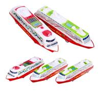 Beaupretty 5 Modelli Nave Vapore Giocattoli Ritorno Rapido Sicuri e Leggeri e Decorazione Domestica Casuale