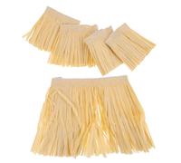 Beaupretty 5 Pezzi Gonna Hawaiana Nappe Carta Rafi Costume da Performance Unisex per Feste Tema Luau e Spettacoli Taglia Unica Gonnelline Vintage per Eventi e Carnevale