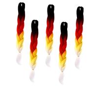 Beaupretty 5 Pezzi per parrucche colorate colore treccia impostore estensioni dei parrucca di filo ad alta temperatura Seta di yaka in fibra chimica ad alta temperatura