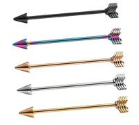 Beaupretty 5 Pezzi Piercing Industriale per Cartilagine Accessori Estivi Design Chic e Cool per Compleanno Matrimonio e Speciali