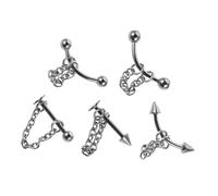 Beaupretty 5 Pezzi Piercing Per Labbra Orecchini Anelli Piercing Al Naso Fermagli Al Labbro Gioielli Gioielli In