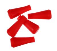Beaupretty 5 Pezzi Punta Freccia in Gomma da 6mm per Allenamento Arco | Rosso, per Frecce di Legno o Bambù, Uso su Piccola Selvaggina, Sicurezza e Facile Recupero