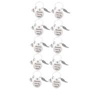 Beaupretty 5 Set Portachiavi in acciaio Inossidabile Madri Incantesimi Amo Il Portachiavi Della Mamma Chiave Madre Signore Primo Silver 2 Pezzi*5