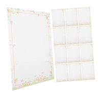Beaupretty 50 Pezzi Carta Vintage Retro Carta Spessa Bianco con Linee Orizzontali per Scrittura Inviti e Romantiche Cancelleria Elegante