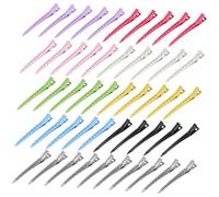 Beaupretty 50 Pezzi Clip per Alligator Clip per Acconciature Leggere Colorate e Sicure con Design Antiscivolo per e Sezionamento Dei