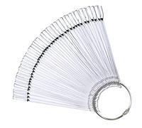 Beaupretty 50 Pz piatto di polacco etichetta consigli per la pratica delle unghie evidenziare Frangia conico cremagliera display bastoncini per unghie finte modelli di pratica