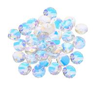 Beaupretty 50pezzi Conch Shell Beads Crystal Charms for Necklaces and Bracelets Unique Beads for Beach Jewelry Crafting