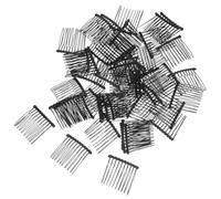 Beaupretty 50pezzi Fermagli per Velo in Metallo Pettine Denti per Sposa Accessori per Capelli Raccolti e Fini Design Corona per Matrimoni e Feste Speciali