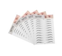 Beaupretty 5pezzi Adesivi Sopracciglia Impermeabili Effetto Naturale e Realistico Per Donne Stickers Trasferibili Per Look Sopracciglia Lifelike Ogni Occasione