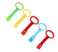 Beaupretty 5pezzi Anello Da Tirare Per Ragazzo Ragazza Anello Da Tirare Per Culla Da Per Lettino Per Ragazzo Ragazza Strumento Per Imparare Camminare Per Bordi Lisci e Arrotondati Colori