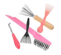 Beaupretty 5pezzi Pettine Di Pulizia Per Capelli Set Di Pettini Per Barbieri e Uso Domestico Denti Larghi Aria Mini Pettine Portatile Per Pulizia