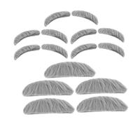 Beaupretty 5sets Mustacchi Finti Autoadesivi Per Costumi Di Halloween Barba e Sopracciglia Grigie Per Festa e Cosplay Accessori Divertenti Per Eventi Tematici