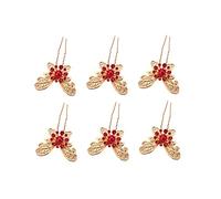 Beaupretty 6 Forcine Per Con Strass A U in Lega D'oro Per Feste E Celebrazioni Da Sposa