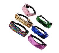 Beaupretty 6 Pezzi Copricapo Alla Moda Fasce Per Bello Di Moda Glitter Elastico Ragazze Gruppo Musicale Girly Ballo Studentesco Accessori Per