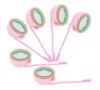 Beaupretty 6 Pezzi Copristraw Silicone Tappi Decorativi per Cannuccia Riutilizzabili Coperture Simpatiche per e Picnic Pratici e Leggeri