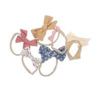 Beaupretty 6 Pezzi Fasce per Chioma Bambina in Cotone Fiocco Adorabile, Accessori per Neonate e Bambine, per Foto e Uso Quotidiano