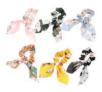 Beaupretty 6 Pezzi Fascia per hairdo barrette hair bow accessori ragazza fermacapelli grandi fasce per corda elastici per cravatta elastica per tessuto