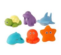 Beaupretty 6 Pezzi Giocattolo Da Bagno Per Ragazzo Ragazza Giocattoli Da Bagno Forma Di Animale Spremere Giocattoli Forma Di Animale Che Scricchiola Marina e Polpo Giocattolo Che Cambia Color
